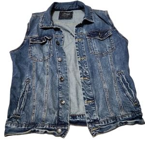 21men jean vest jacket